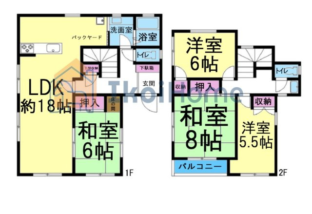 神戸市西区竹の台5丁目　中古戸建の間取り|地下鉄「西神中央」駅徒歩12分！小中学校徒歩10圏内！閑静な住宅街で安心して生活していただけます♪