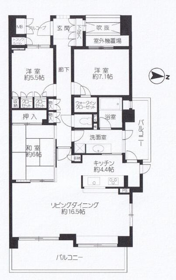【間取り】 | アクエージュ多摩川 |  