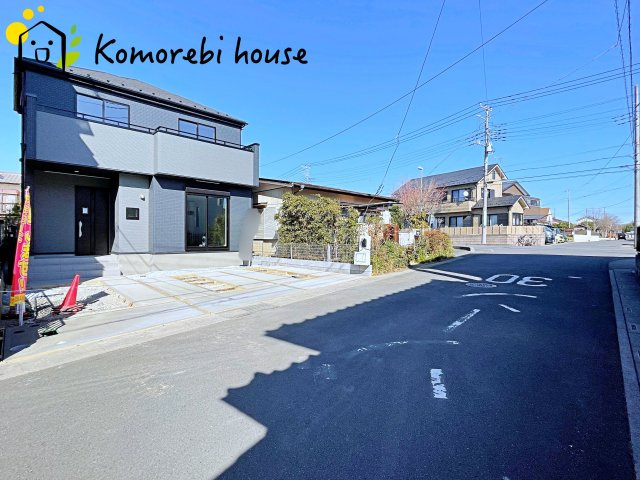 桶川市坂田東　4期　新築一戸建て　グラファーレ　01の前面道路含む現地写真|26.1.23撮影済み