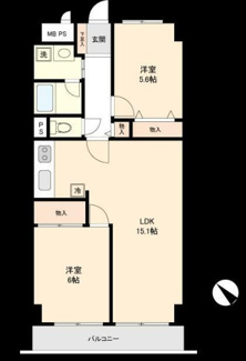 【間取り】 | シャルマンコーポ大宮七里