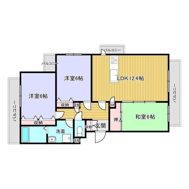 ルミエール合川の間取り