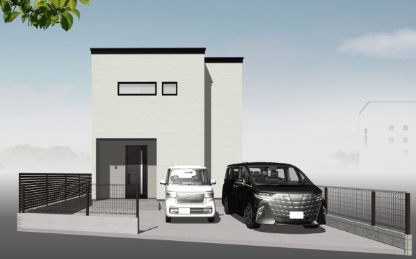 高知市愛宕町3丁目-建築条件付き-売土地の外観パース|外観パースです