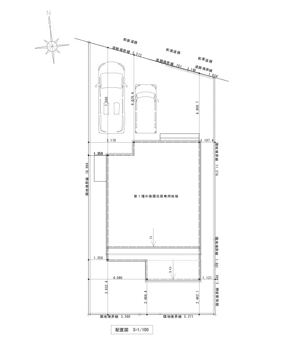高知市愛宕町3丁目-建築条件付き-売土地の土地図