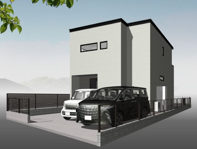 高知市愛宕町3丁目-建築条件付き-売土地の外観パース|外観パースです
