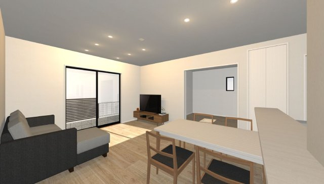 高知市愛宕町3丁目-建築条件付き-売土地の完成予想図|内観の完成予想図です