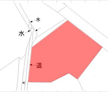 豊野　売土地の土地図