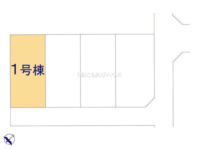 鴻巣市東　第4　新築一戸建て　リーブルガーデン　01の区画図|1号棟