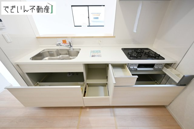 【キッチン】 | Cradle garden久喜市菖蒲町下栢間第2　新築住宅 | 現地(2025年11月撮影)