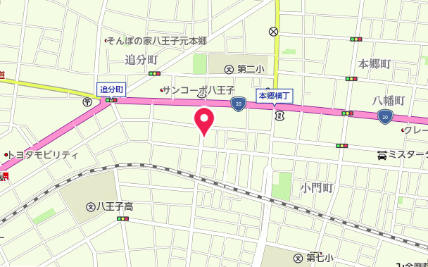 祝：成約済み　八王子市　小門町　新築戸建ての地図|～仲介手数料無料☆八王子ひなた不動産～　八王子市小門町　新築戸建て