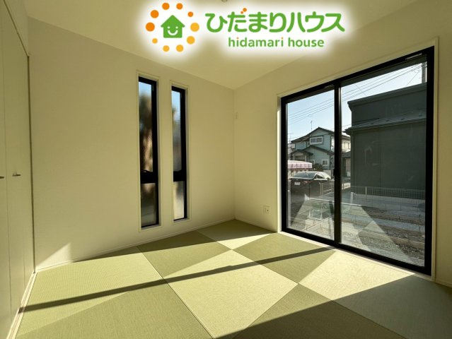 行田市矢場　新築一戸建て　グラファーレ　01の和室|和の趣を感じつつ、現代の生活に馴染むデザインが魅力的ですね！