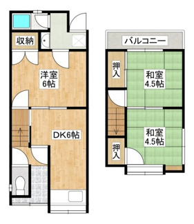 【間取り】 | 上賀茂深泥池町テラスハウス