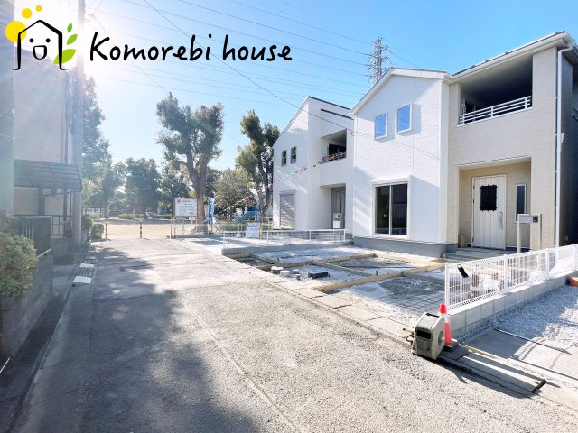 鴻巣市東　第4　新築一戸建て　リーブルガーデン　02の前面道路含む現地写真|26.1.30　撮影済み