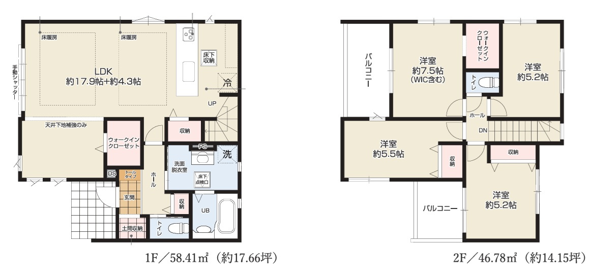 KEIAI GRACE 所沢市上安松１０期　全１棟の間取り