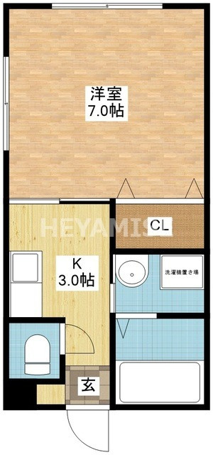 ハイツ丸山の間取り