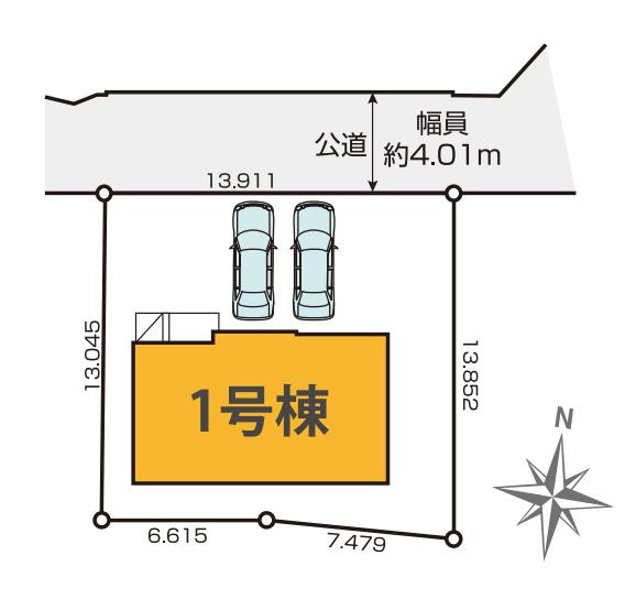 水戸市平須町1期　新築戸建の完成予想図