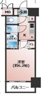 プレサンス玉造駅前ルージュの間取り