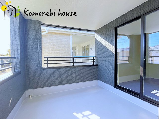 鴻巣市東　第4　新築一戸建て　リーブルガーデン　03のバルコニー|26.1.23撮影済み