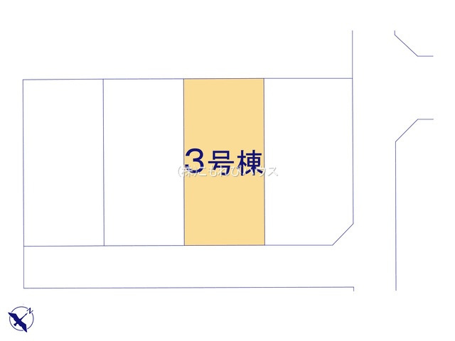 鴻巣市東　第4　新築一戸建て　リーブルガーデン　03の区画図|3号棟
26.1.23撮影済み