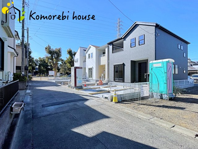 鴻巣市東　第4　新築一戸建て　リーブルガーデン　03の前面道路含む現地写真|26.1.23撮影済み