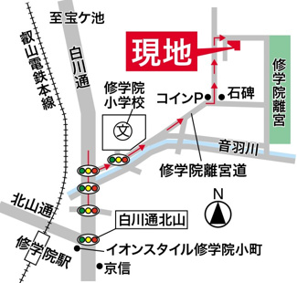 【地図】 | 修学院室町　中古戸建【修学院離宮・土地261坪】