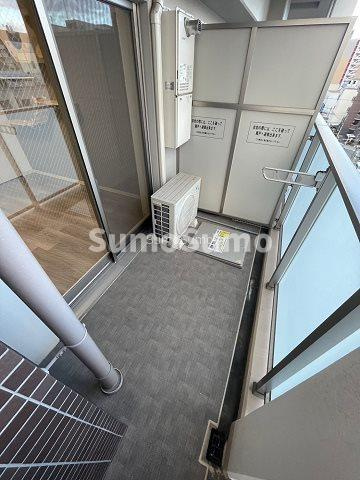 S-FORT難波西のバルコニー|外からの目が気にならないバルコニーで洗濯物が干せます