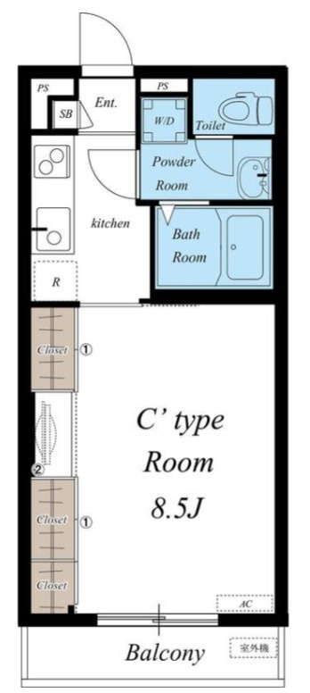 リブリ・フィレンツェの間取り