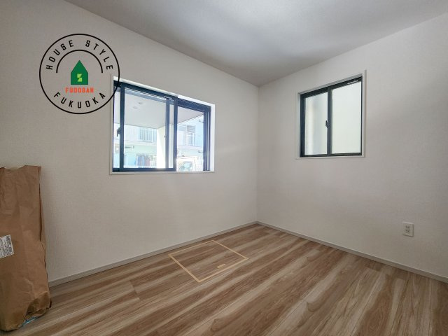 大野城市中央１丁目第1-3棟（1号棟）の和室|将来的に、琉球畳を引きまして和室風にすることも可能です。