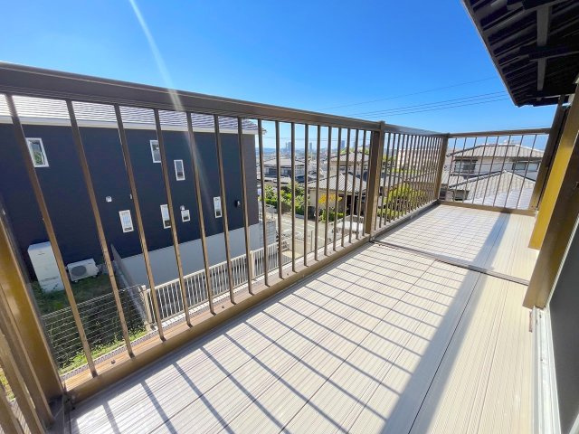 下原２丁目戸建てのバルコニー