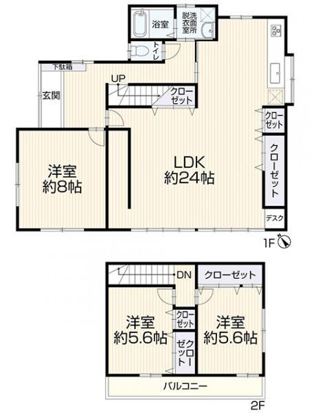 下原２丁目戸建ての間取り