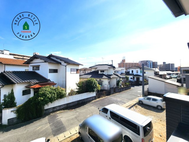 福岡市東区奈多1丁目第2-6棟（3号棟）の展望|窓から緑が見える物件も魅力的です。