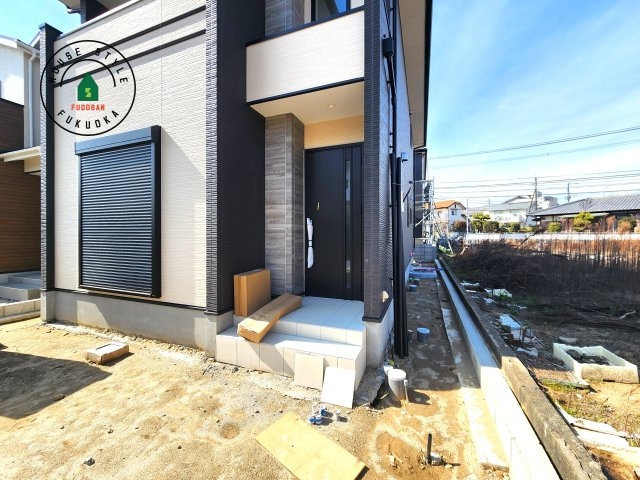 福岡市東区奈多1丁目第2-6棟（3号棟）の外観：施工例|おでかけの時も帰った時も、「我が家」を最初に感じでもらえる素敵な空間に。