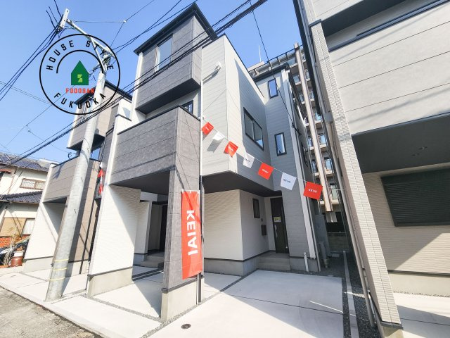 大野城市中央１丁目第1-3棟（2号棟）の外観|デザイン性のある外観です。