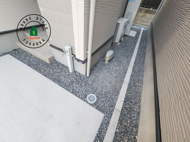 大野城市中央１丁目第1-3棟（2号棟）の庭|お庭で自由な時間を過ごせます。