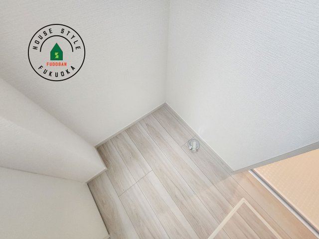 大野城市中央１丁目第1-3棟（2号棟）の内観：施工例|ランドリースペースとなります。広々して有効的にご使用できます。 