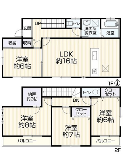 【間取り】 | 小郡市寺福童