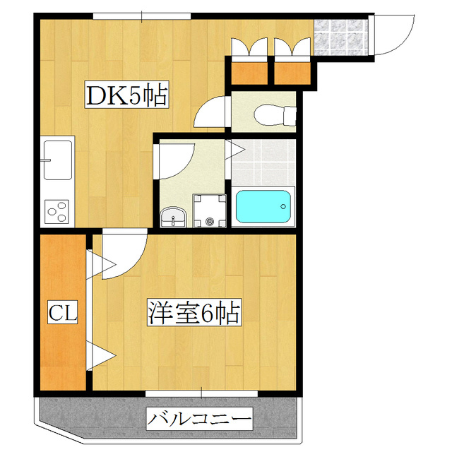 岩井ハイツの間取り|室内リノベーション物件！！キレイなお部屋となっております！
