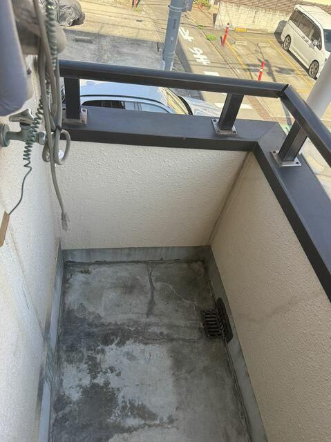 島田マンションのバルコニー