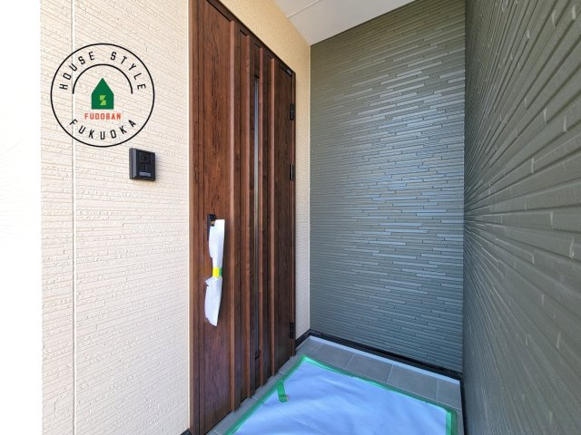 福岡市東区奈多1丁目第2-6棟（6号棟）の外観：施工例|おでかけの時も帰った時も、「我が家」を最初に感じでもらえる素敵な空間に。