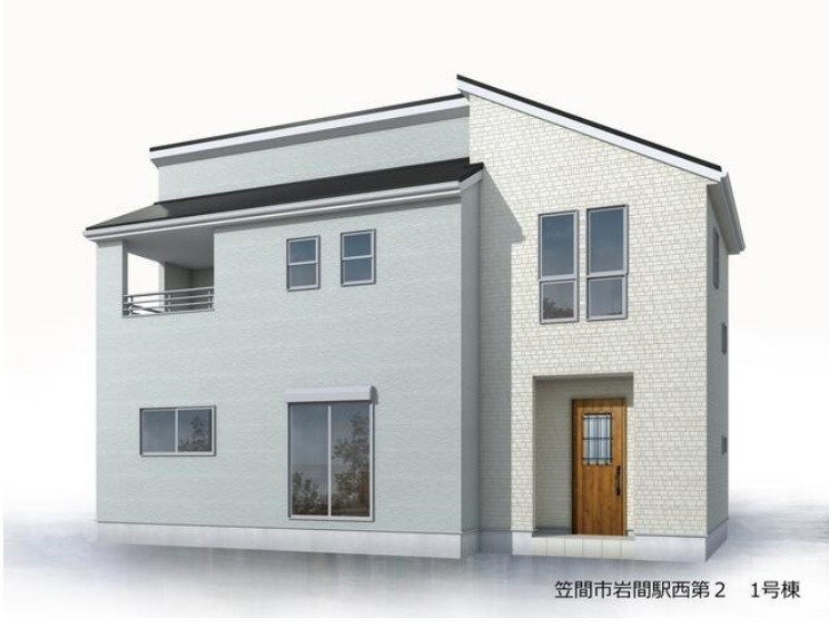 笠間市岩間駅西　第2の外観パース|2025年12月上旬完成予定！同時に近隣物件のご案内も可能～是非お気軽にお問合せ下さい～！！