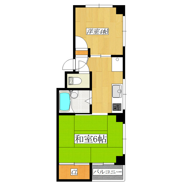 パレス内田２号館の間取り|住環境良好で充実設備です☆彡