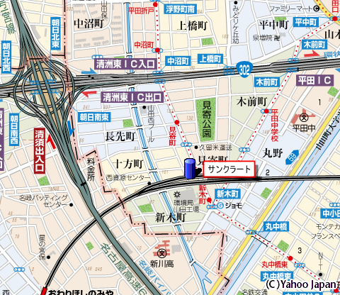 サンクラートの地図