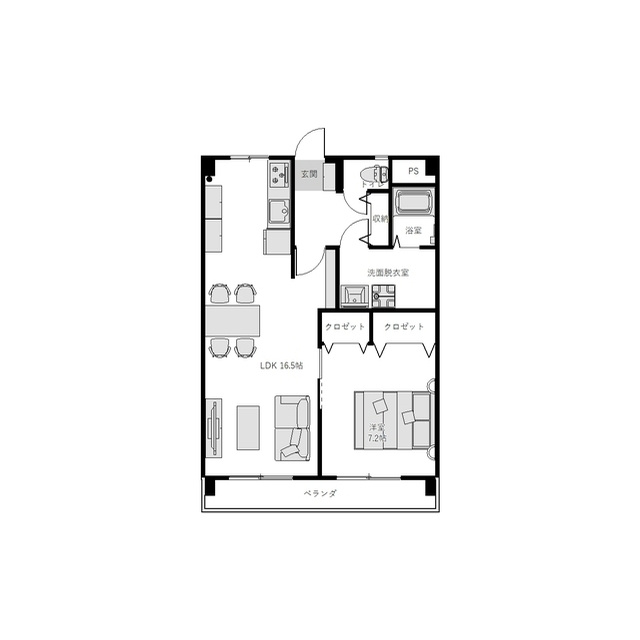 フリージア高木の間取り