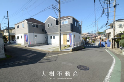 【前面道路含む現地写真】 | 座間市南栗原6丁目　新築戸建て　全２棟【仲介手数料無料】