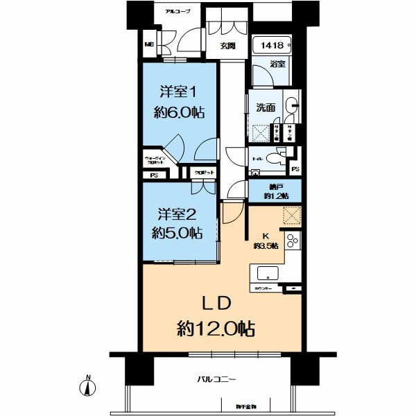 ブランズ桃山台の間取り
