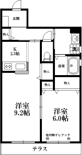 アテスウェイ駒場の間取り|★開放感のある間取り★