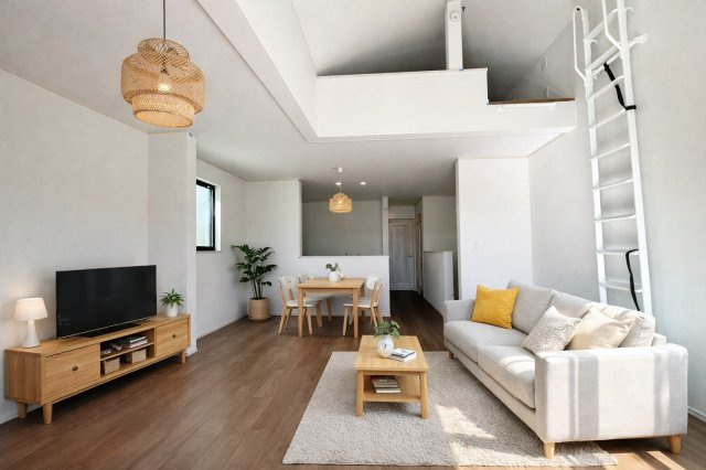 練馬区中村南1丁目　大型ロフト×ビルトイン車庫　新築戸建限定1棟の外観