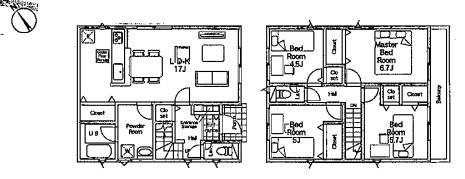 鴻巣市筑波　第5　新築一戸建て　クレイドルガーデン　04の区画図|4号棟