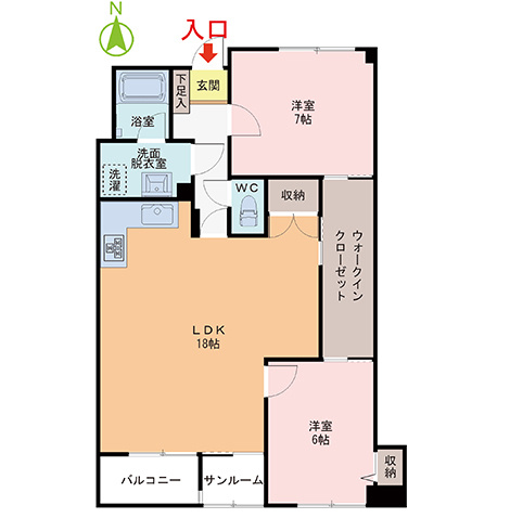 サンパーラ板垣パート２の間取り