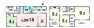 【間取り】 | 【20万円ｷｬｯｼｭﾊﾞｯｸ対象物件】リーブルガーデン香芝市平野 全2棟 1号棟