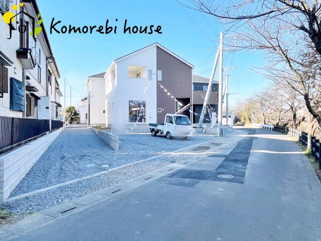 鴻巣市筑波　第5　新築一戸建て　クレイドルガーデン　06の前面道路含む現地写真|26.1.30　撮影済み